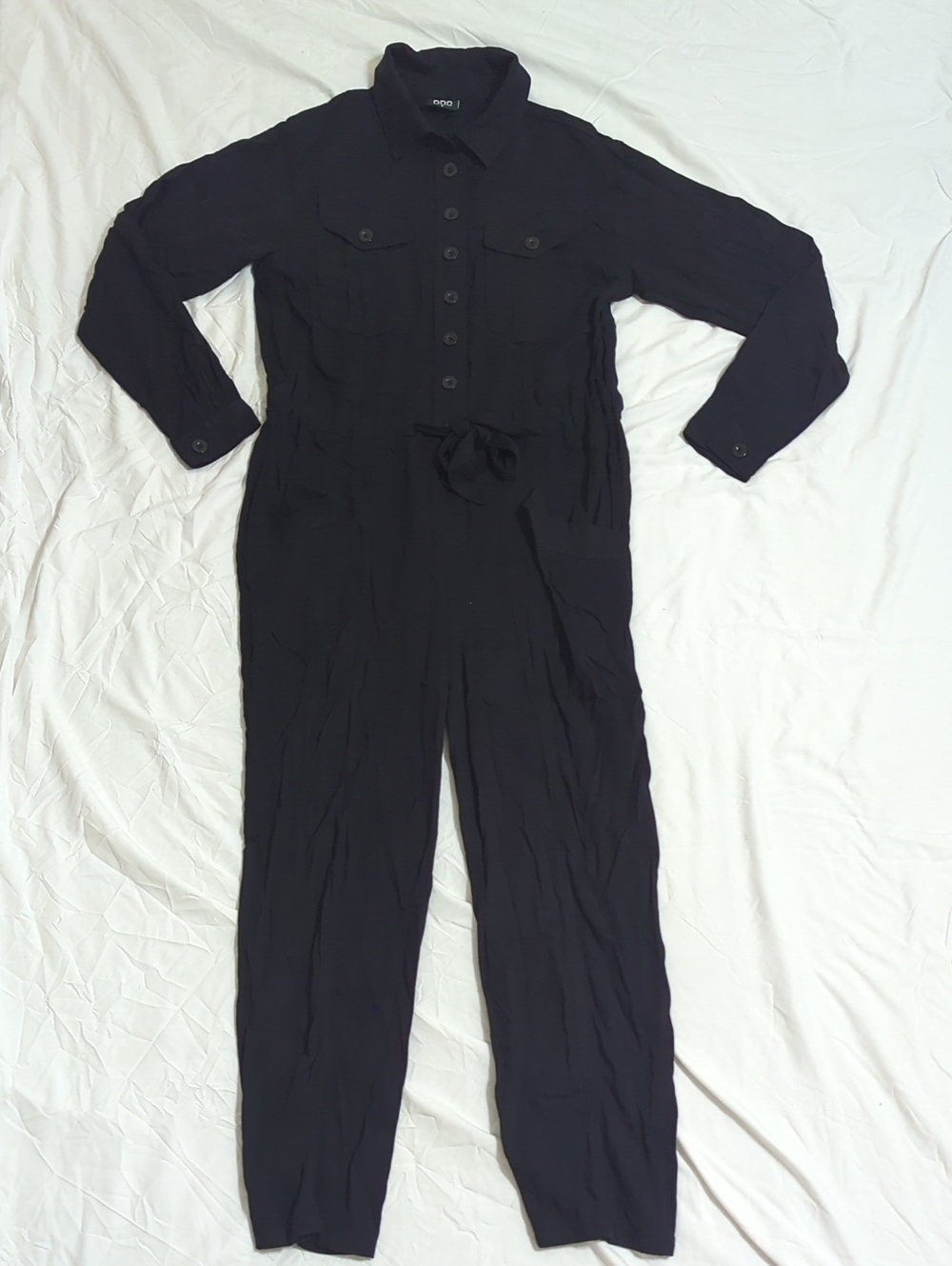 Urban Outfitters BDG Long Sleeve Jumpsuit, Color Black Size Small